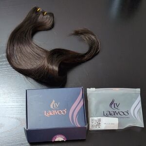 22 In 50 G Beaded Weft Human Hair Extensions Brown Pack Of One Microbeads